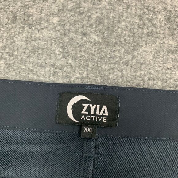 Zyia Pants Mens 2XL XXL Navy Skinny Stretch Mid Rise 5 Pocket City Daily Active - Picture 4 of 11